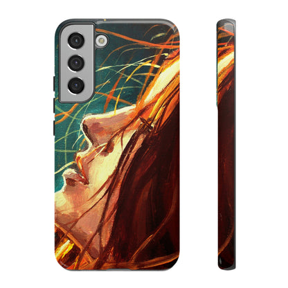 Girl at Night Android Case (Protective) Samsung Galaxy S22 Plus Glossy Phone Case