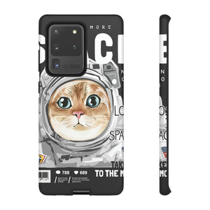 Space Cute Cat Android Case (Protective) Samsung Galaxy S20 Ultra Matte Phone Case