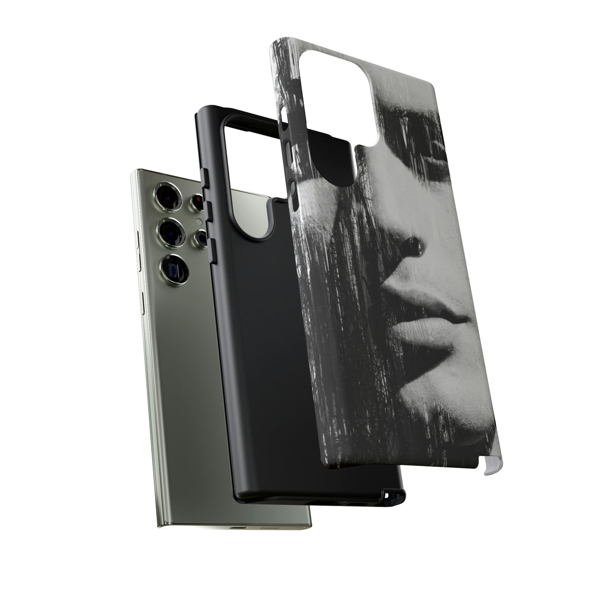 Black & White Pop Art Android Case (Protective) Phone Case