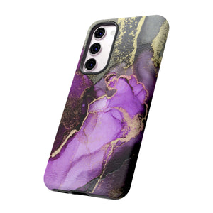 Purple Marble & Gold Android Case (Protective) Phone Case