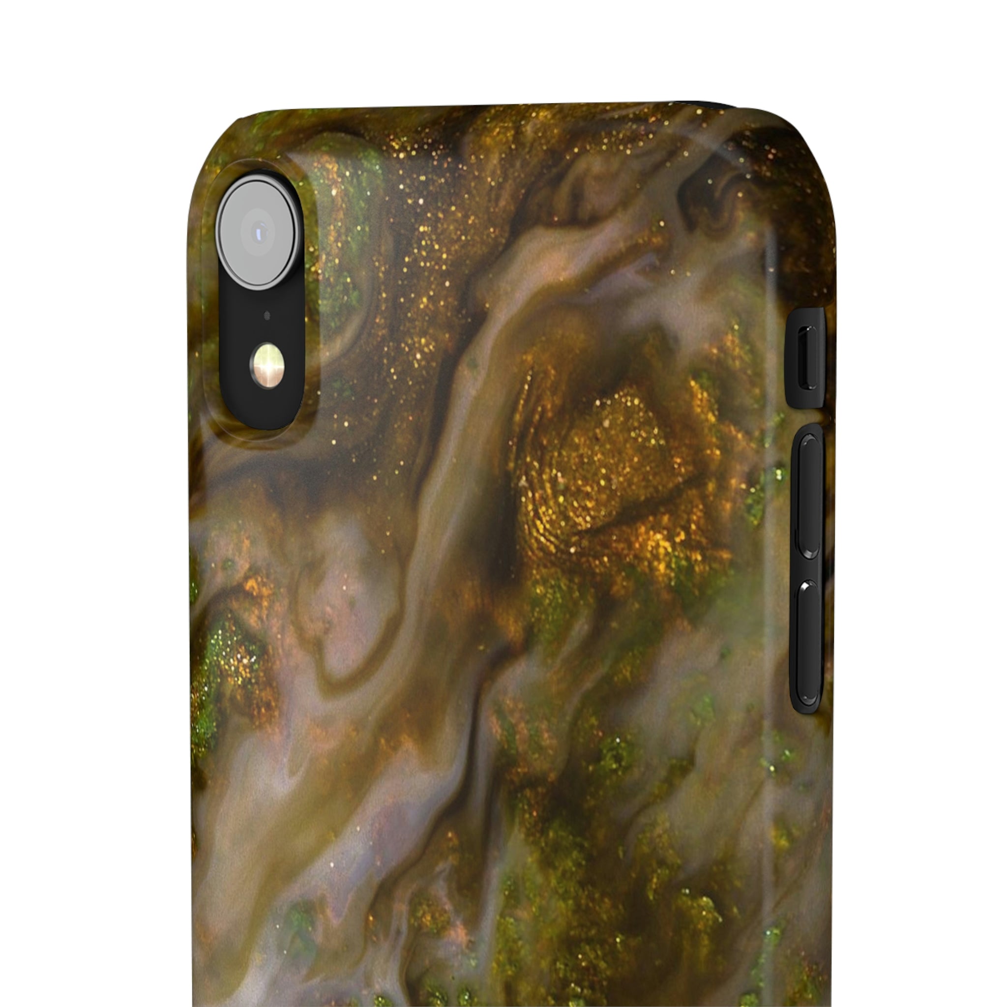 Smaragd Green Ink Art iPhone Case (Slim) Phone Case