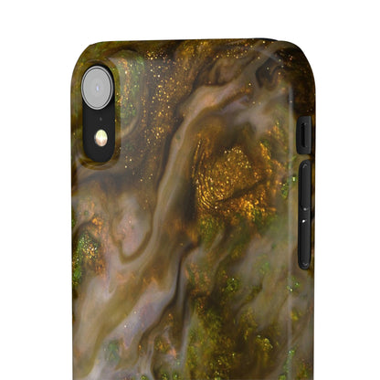 Smaragd Green Ink Art iPhone Case (Slim) Phone Case