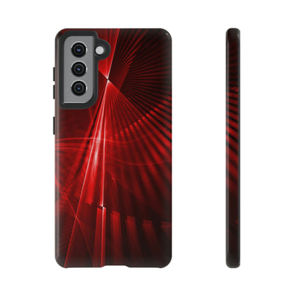 Red Disco Lights Android Case (Protective) Samsung Galaxy S21 Glossy Phone Case