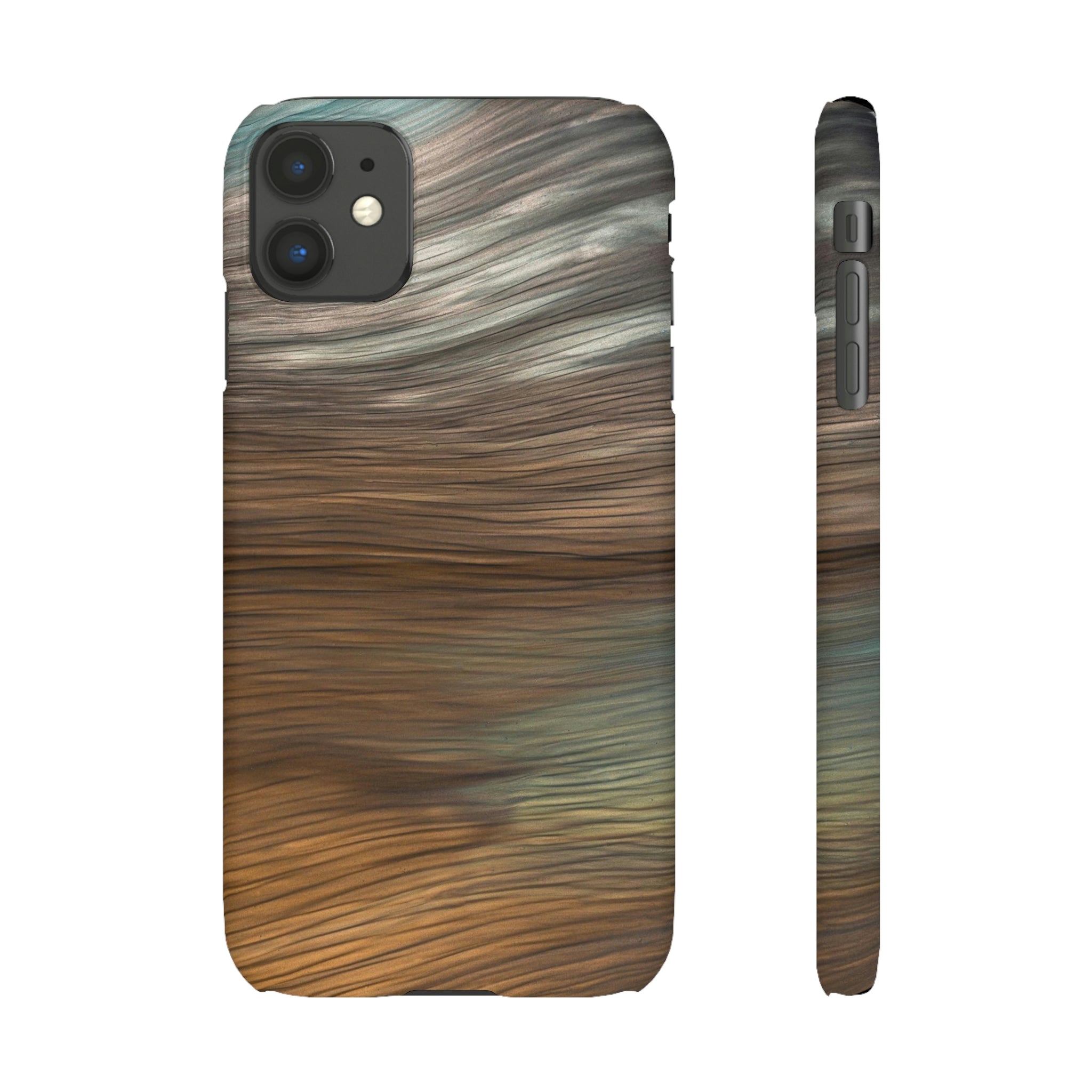 Silver Ink Art iPhone Case (Slim) iPhone 11 Matte Phone Case