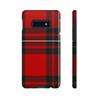 Plaid Pattern Red Android Case (Protective) Samsung Galaxy S10E Matte Phone Case