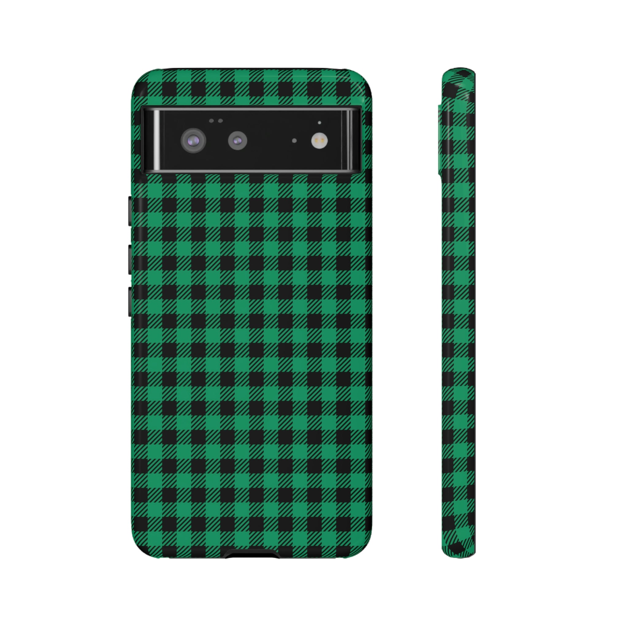 Green Flannel Android Case (Protective) Google Pixel 6 Glossy Phone Case