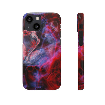 Red Marble iPhone Case (Slim) iPhone 13 Mini Glossy Phone Case