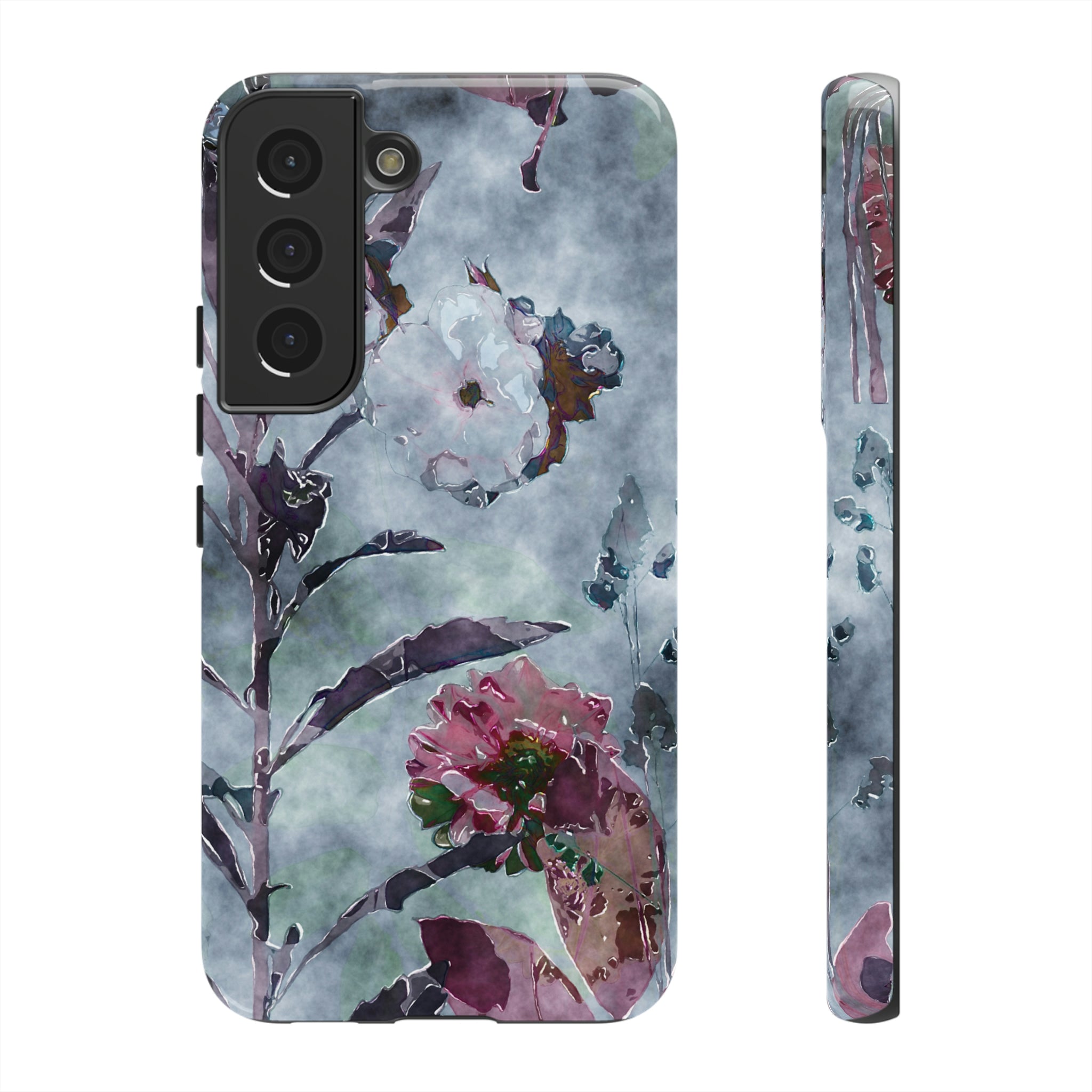 Monochrome Roses Android Case (Protective) Samsung Galaxy S22 Glossy Phone Case