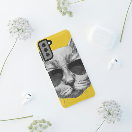 Cool Cat Portrait Android Case (Protective) Phone Case