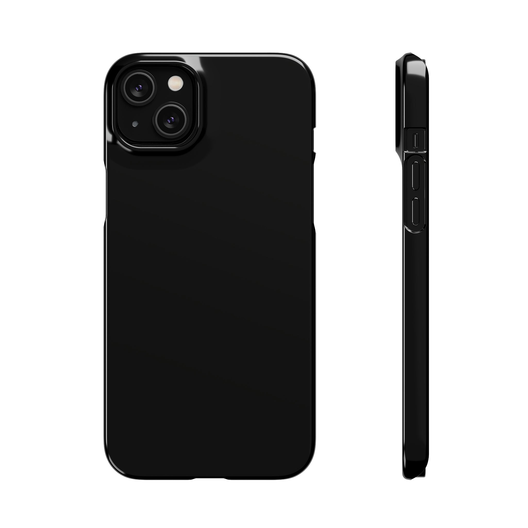 Black iPhone Case (Slim) iPhone 14 Plus Glossy Phone Case