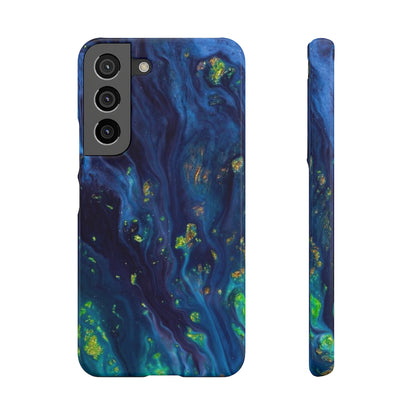 Green Opal Ink Art Android Case (Slim) Samsung Galaxy S22 Glossy Phone Case