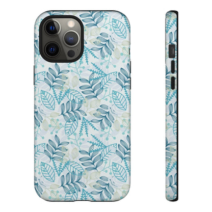 Blue leaf iPhone Case (Protective) iPhone 12 Pro Max Matte Phone Case