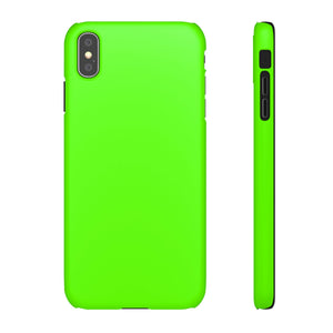 Bright Green iPhone Case (Slim) iPhone XS MAX Matte Phone Case