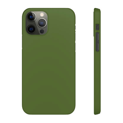 Dark Olive Green iPhone Case (Slim) iPhone 12 Pro Matte Phone Case