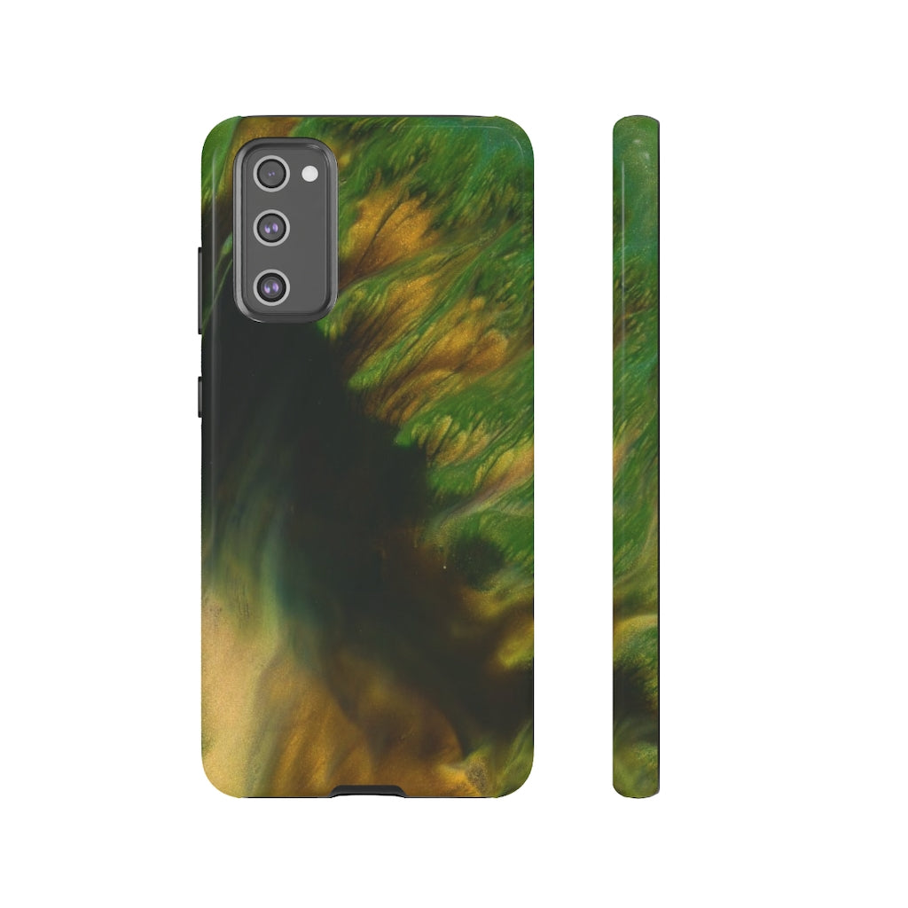 Green Forest Ink Art Android Case (Protective) Samsung S20 FE Glossy Phone Case