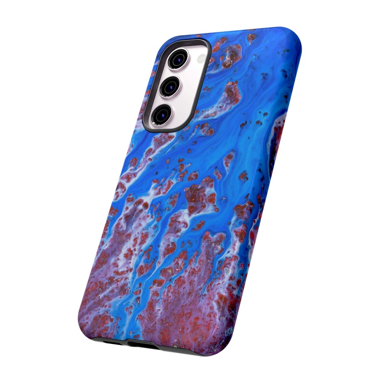 Bright Blue Ink Art Android Case (Protective) Phone Case