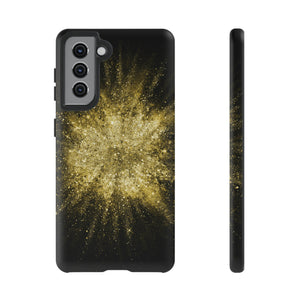 Gold Glitter Background Android Case (Protective) Samsung Galaxy S21 Matte Phone Case