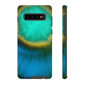 Green Yelly Ink Art Android Case (Protective) Samsung Galaxy S10 Plus Matte Phone Case