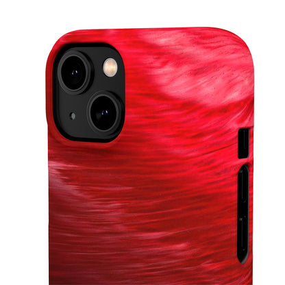 Red Feather Ink Art iPhone Case (Slim) Phone Case