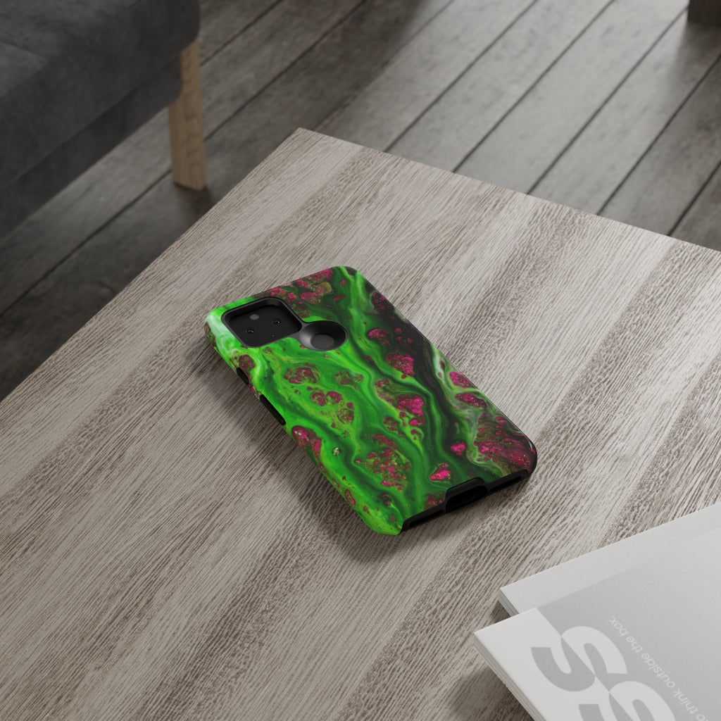 Toxic Green Ink Art Android Case (Protective) Phone Case