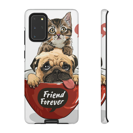 Pug n Kitten Android Case (Protective) Samsung Galaxy S20+ Glossy Phone Case