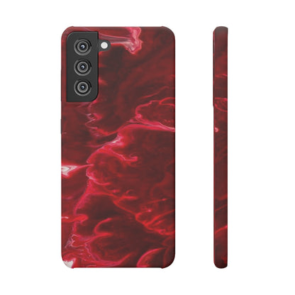 Red Velvet Ink Art Android Case (Slim) Samsung S21 FE Matte Phone Case