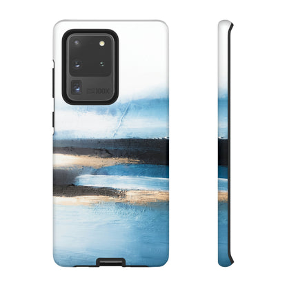 Abstract Blue Oil Painting Android Case (Protective) Samsung Galaxy S20 Ultra Matte Phone Case