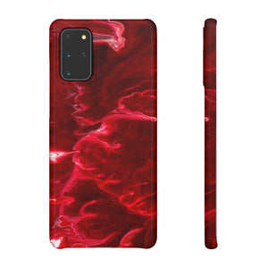 Red Velvet Ink Art Android Case (Slim) Samsung Galaxy S20+ Glossy Phone Case