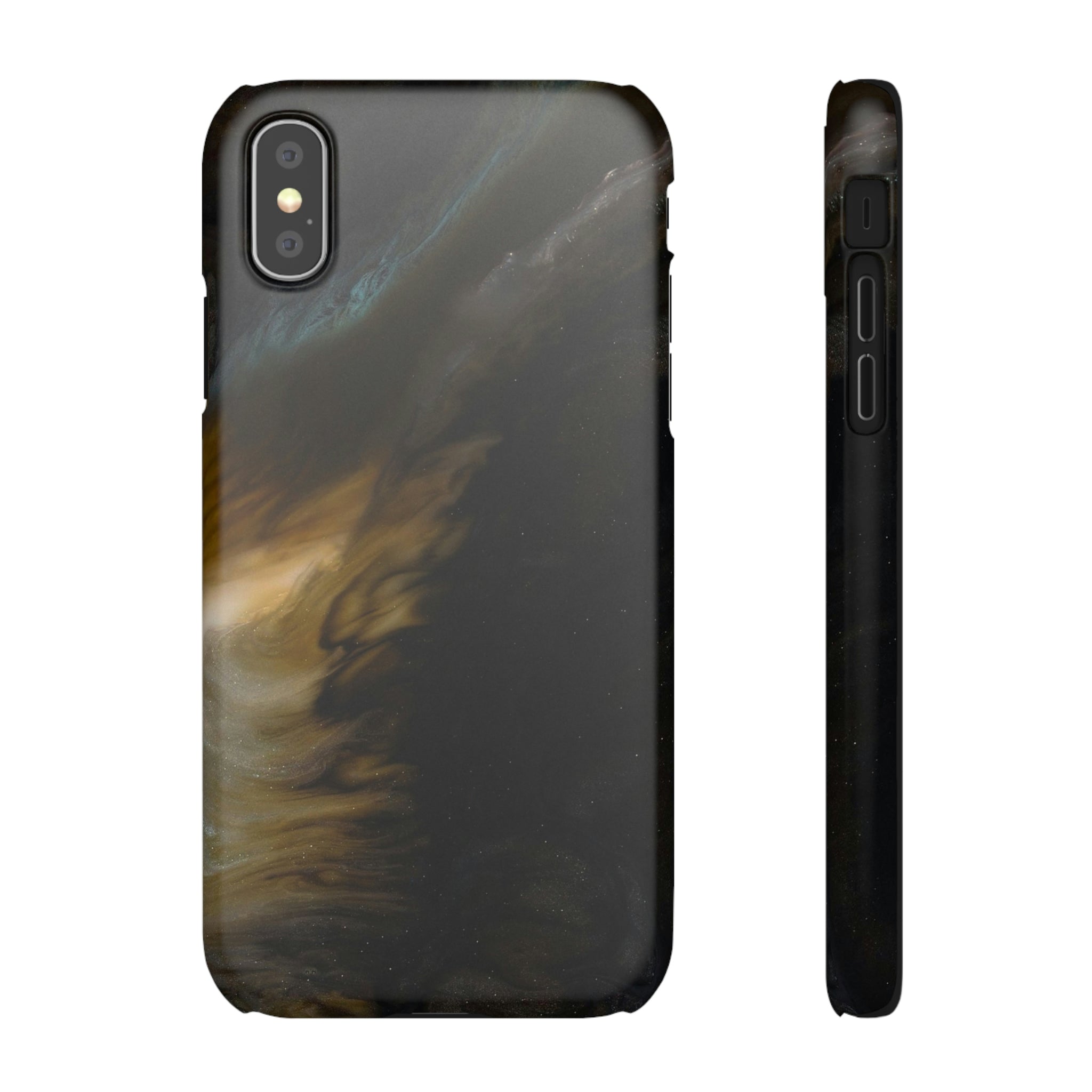 Midnight Shaddow Ink Art iPhone Case (Slim) iPhone XS Matte Phone Case