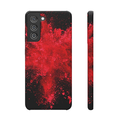 Red Explosion Samsung Case (Slim) Samsung S21 FE Glossy Phone Case