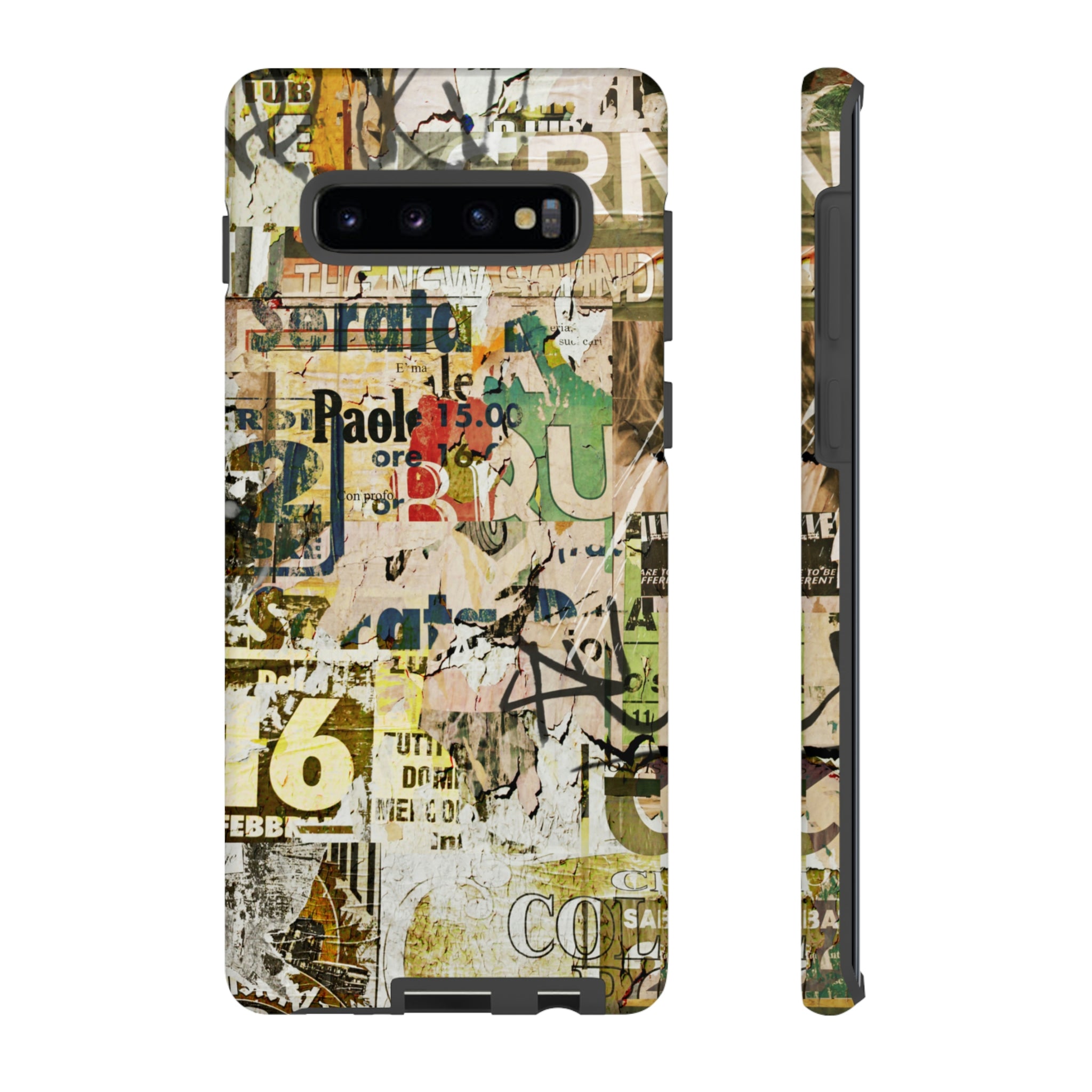 Grunge Vintage Poster Android Case (Protective) Samsung Galaxy S10 Plus Matte Phone Case