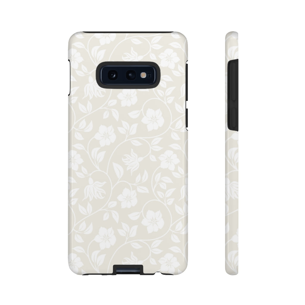 Light Color Floral Samsung Case (Protective) Samsung Galaxy S10E Glossy Phone Case