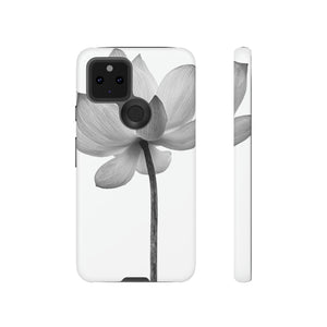 Black White Lotus Android Case (Protective) Google Pixel 5 5G Matte Phone Case