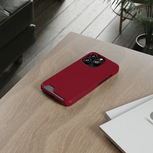 Burgundy iPhone Case (Card) Phone Case