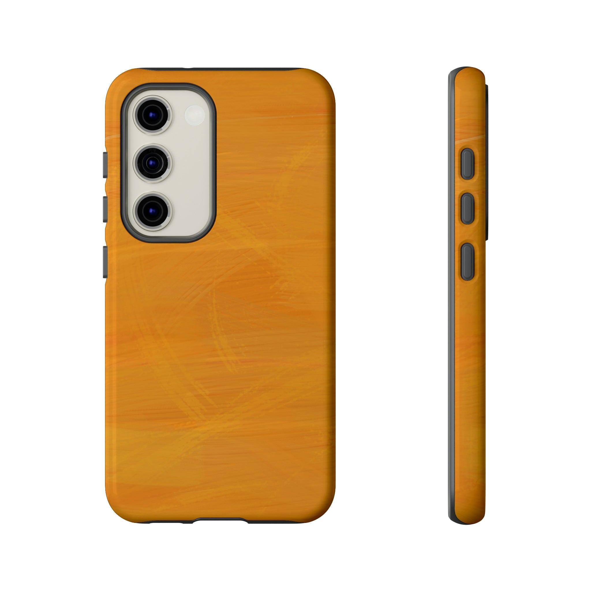 Abstract Orange Android Case (Protective) Samsung Galaxy S23 Glossy Phone Case