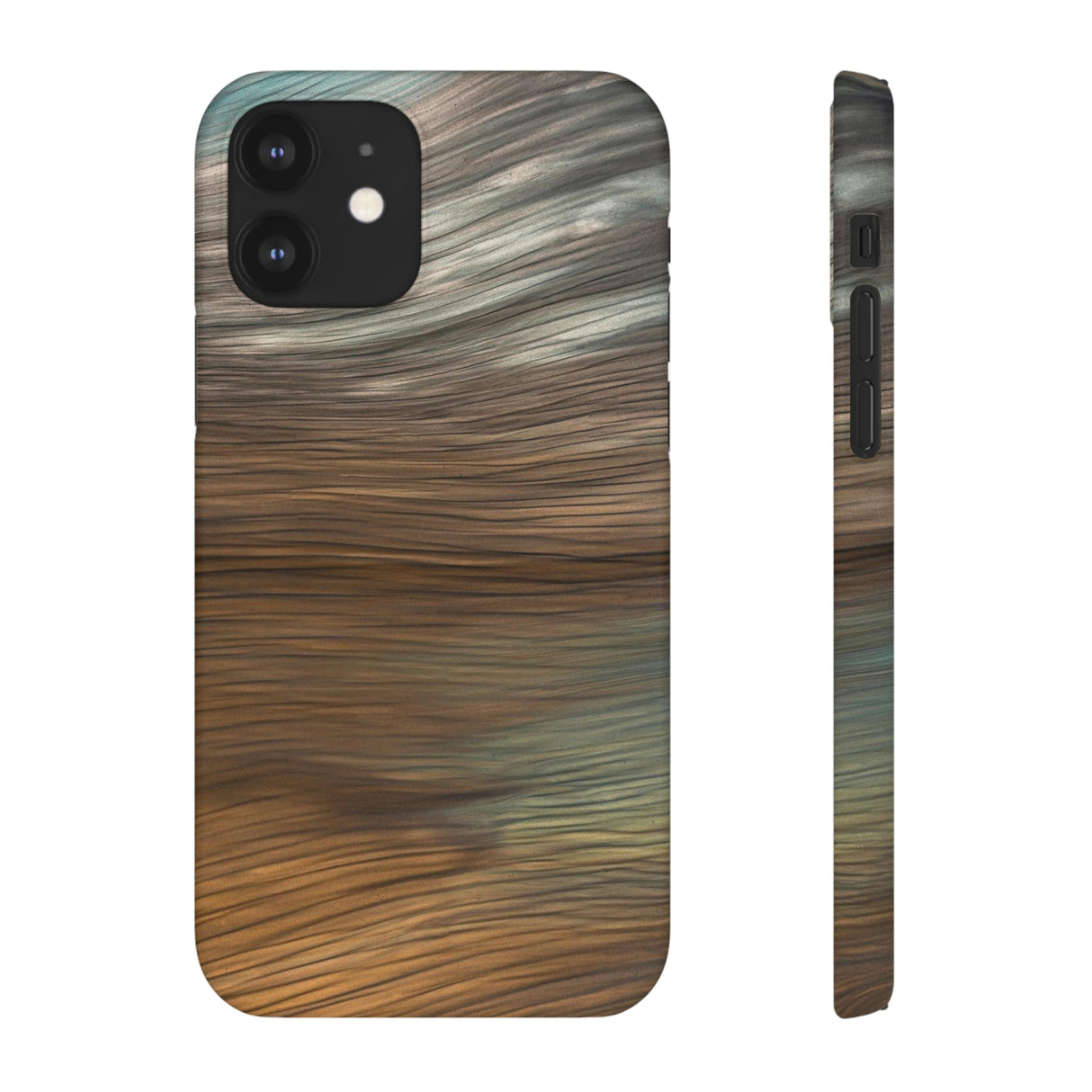 Silver Ink Art iPhone Case (Slim) iPhone 12 Matte Phone Case