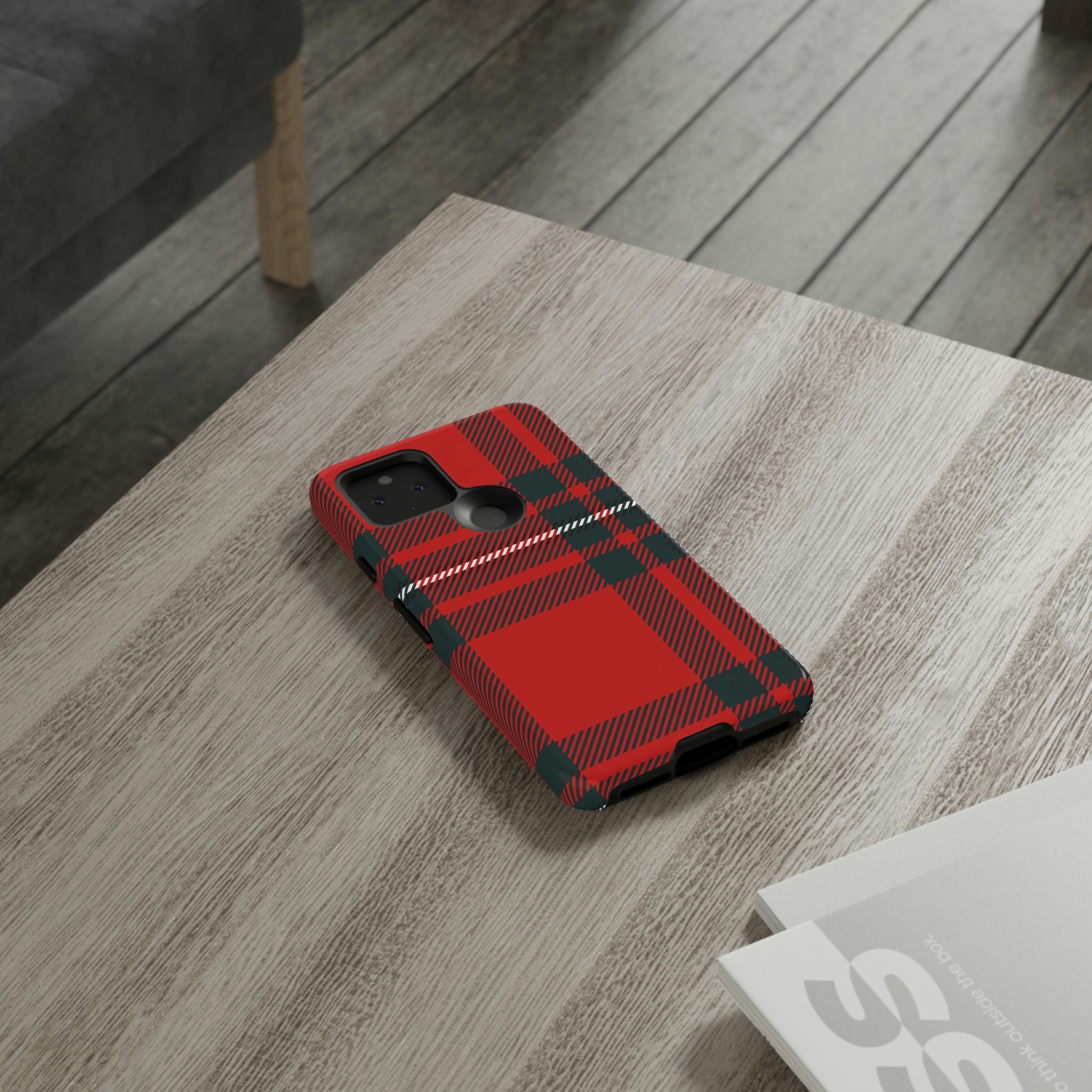 Plaid Pattern Red Android Case (Protective) Phone Case