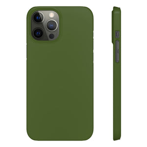 Dark Moss Green iPhone Case (Slim) iPhone 12 Pro Max Glossy Phone Case