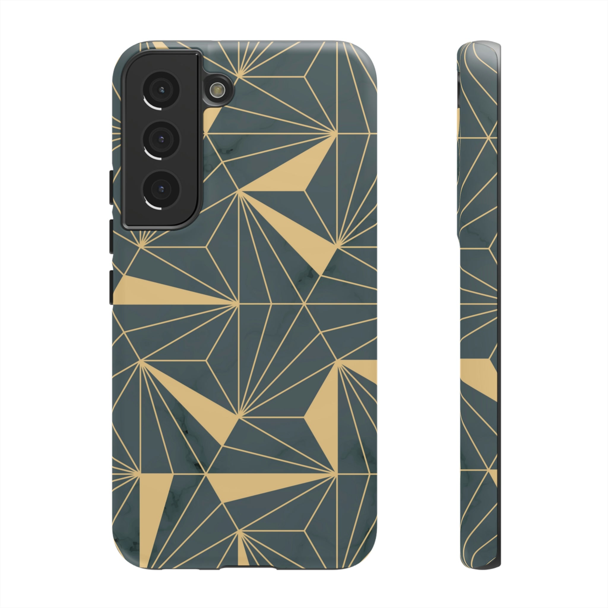 Gold Lines Android Case (Protective) Samsung Galaxy S22 Matte Phone Case