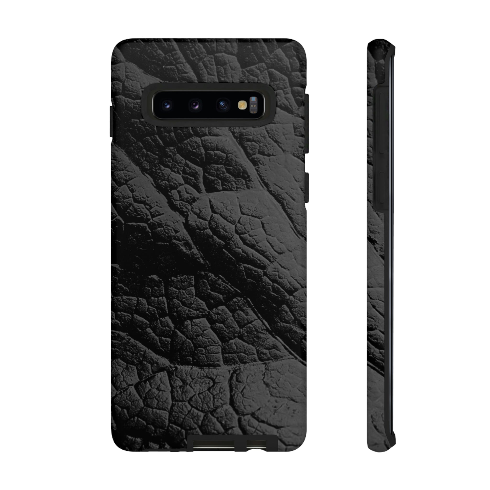 Black Leaf Android Case (Protective) Samsung Galaxy S10 Matte Phone Case