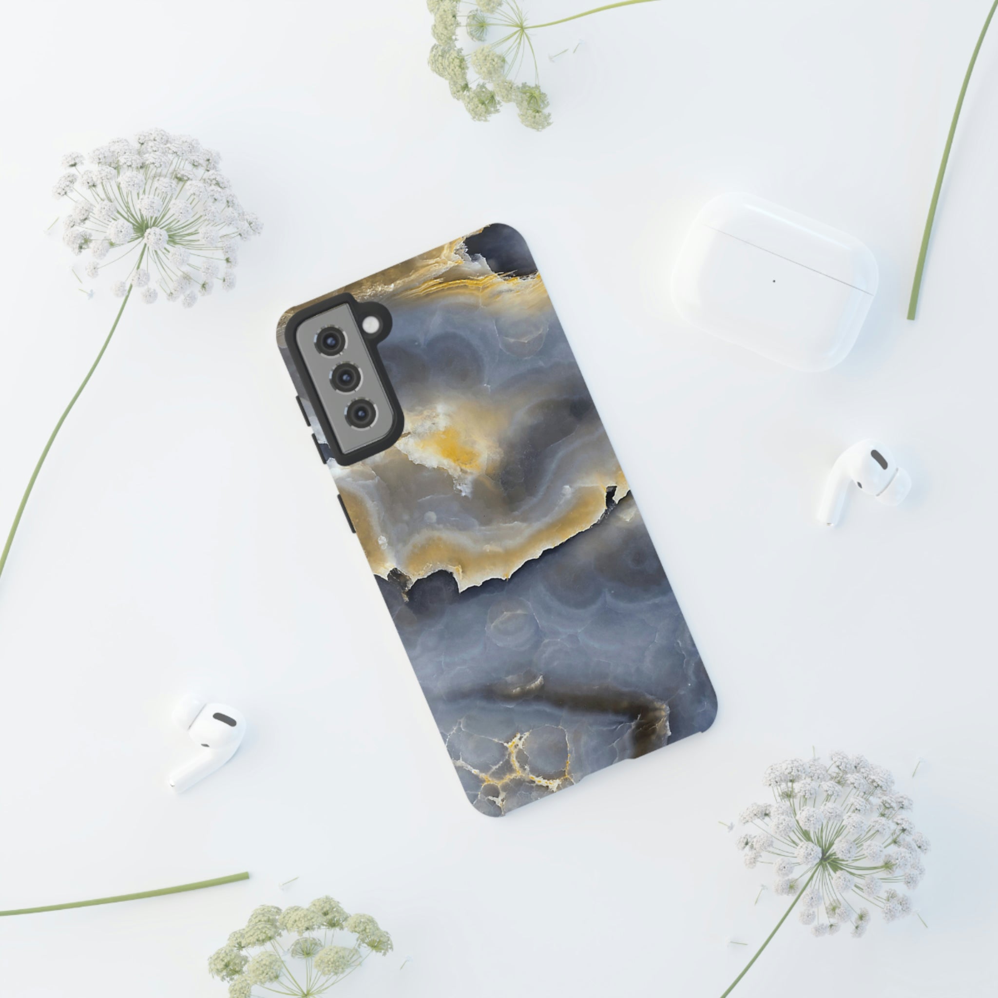 Marble Blue Gold Android Case (Protective) Phone Case