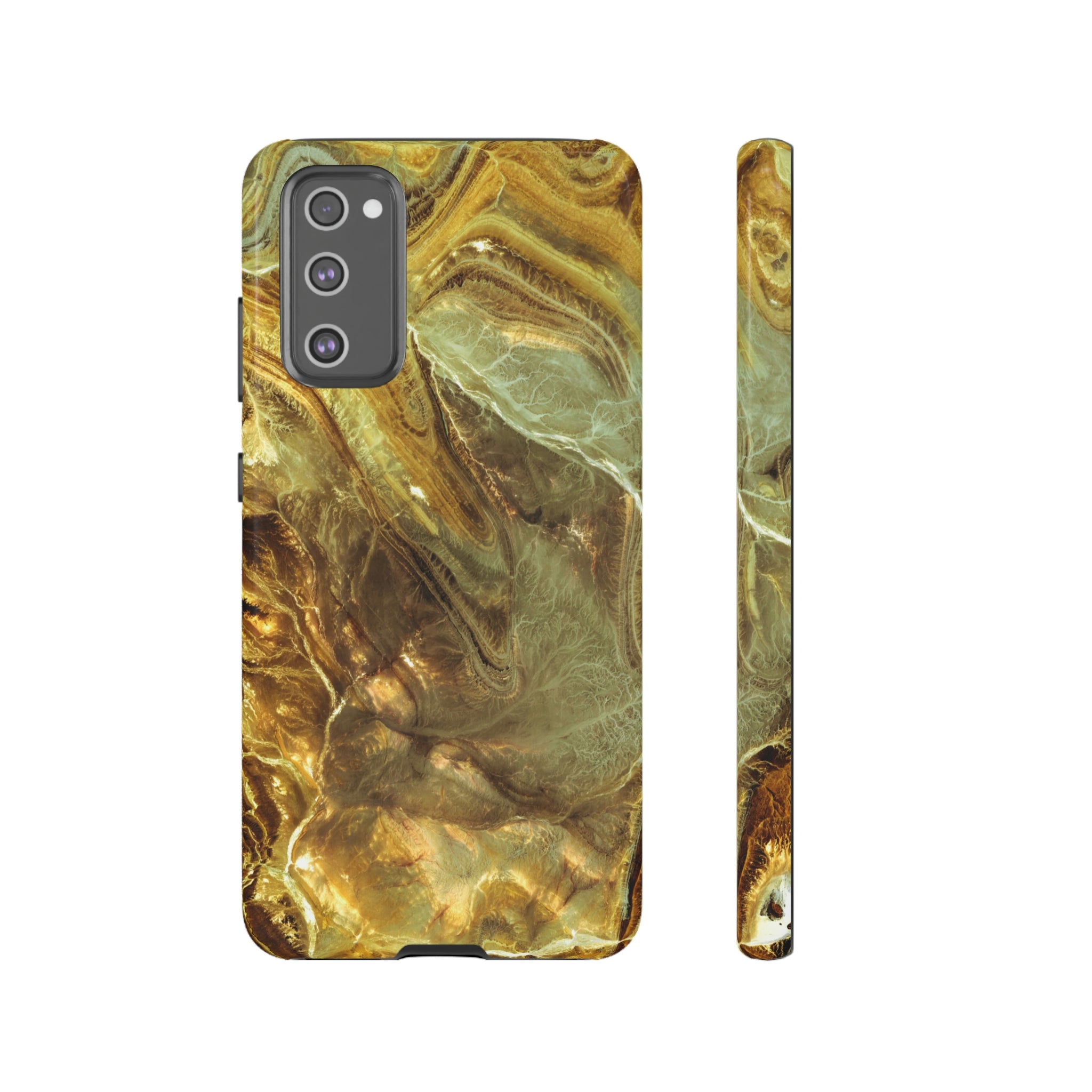 Nacre Marble Android Case (Protective) Samsung Galaxy S20 FE Glossy Phone Case