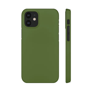 Dark Olive Green iPhone Case (Slim) iPhone 12 Mini Glossy Phone Case