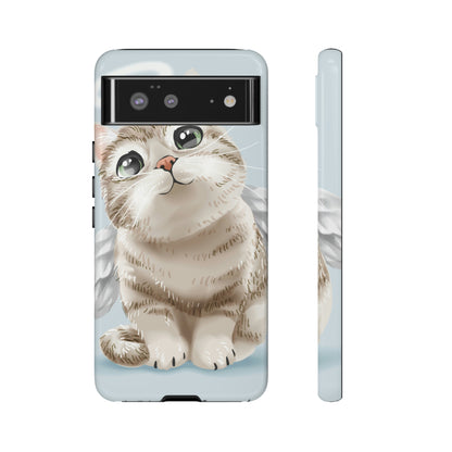 Cute Angel Cat Android Case (Protective) Google Pixel 6 Glossy Phone Case