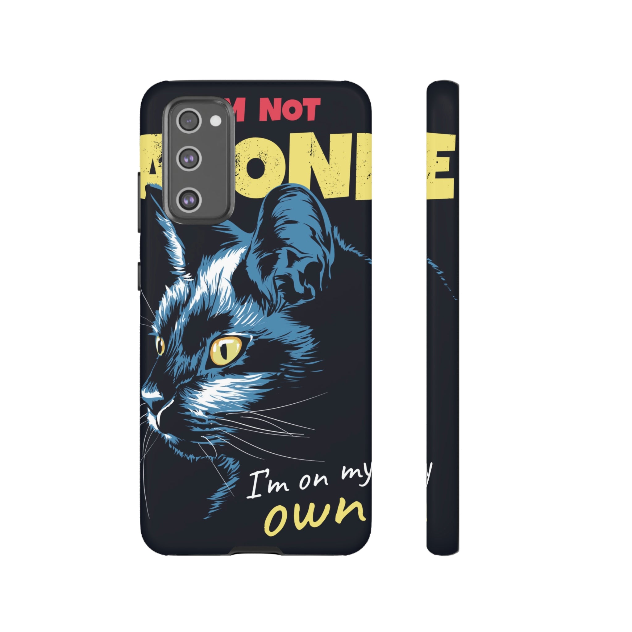 Black Cat Poster Android Case (Protective) Samsung Galaxy S20 FE Matte Phone Case