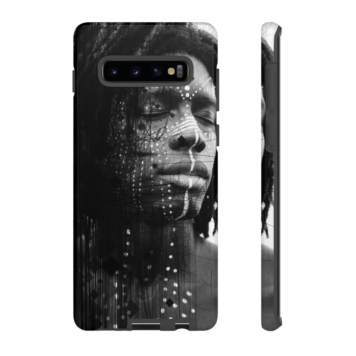 Face Paint Android Case (Protective) Samsung Galaxy S10 Plus Glossy Phone Case