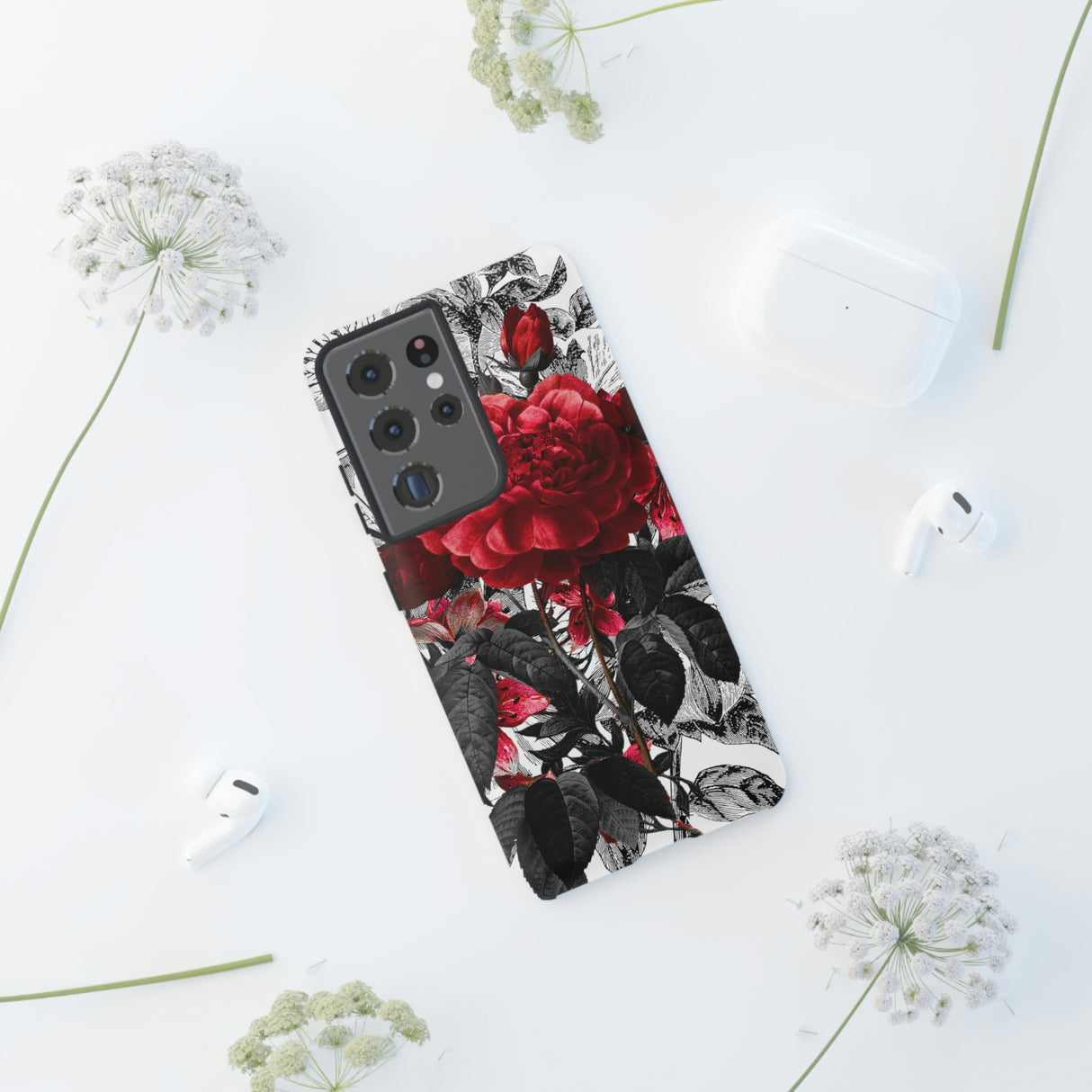 Grunicked Gothic Flower Samsung Case (Protective) Phone Case