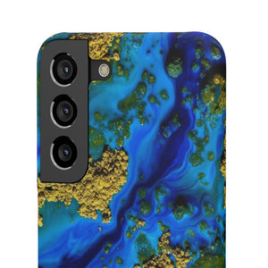 Blue Clear Ocean Ink Art Android Case (Slim) Phone Case