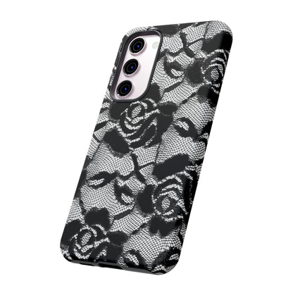 Black Rose Lace Gothic Flower Samsung Case (Protective) Phone Case