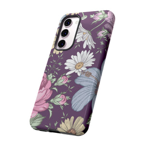 Purple Grass Vintage Flower Samsung Case (Protective) Phone Case